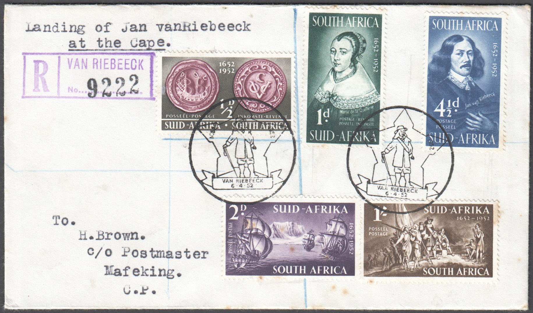 South Africa Scott 115-9 Used Cover (B7-30a) - Click Image to Close